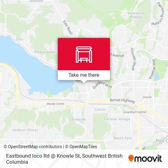 Eastbound Ioco Rd @ Knowle St map