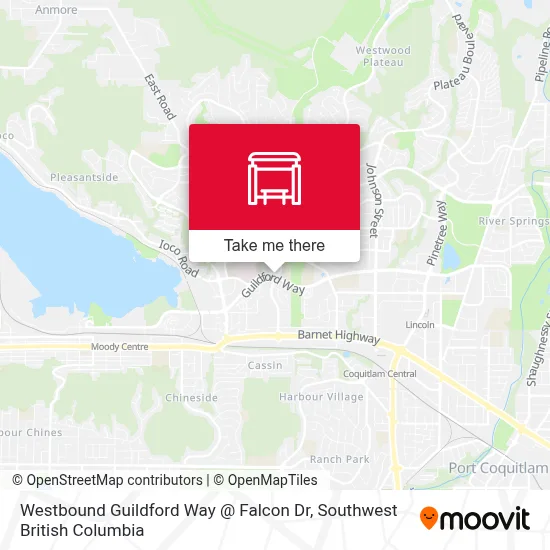 Westbound Guildford Way @ Falcon Dr map