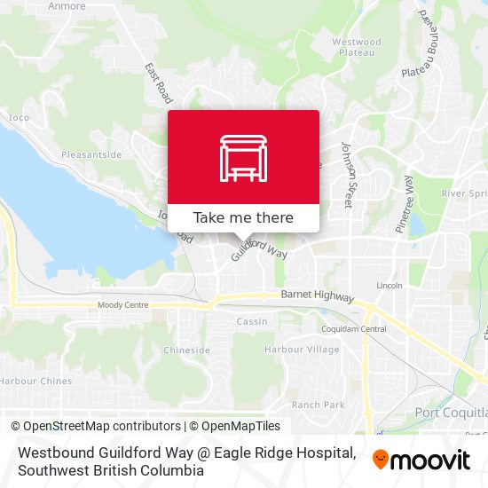 Westbound Guildford Way @ Eagle Ridge Hospital map