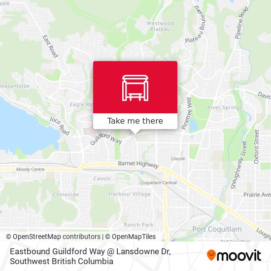 Eastbound Guildford Way @ Lansdowne Dr map
