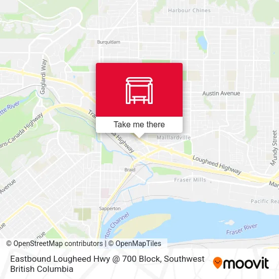 Eastbound Lougheed Hwy @ 700 Block plan