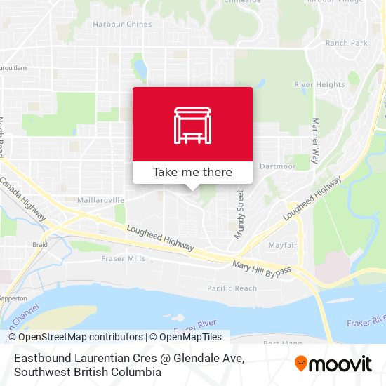Eastbound Laurentian Cres @ Glendale Ave plan