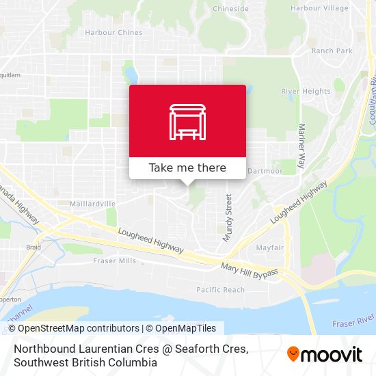 Northbound Laurentian Cres @ Seaforth Cres map