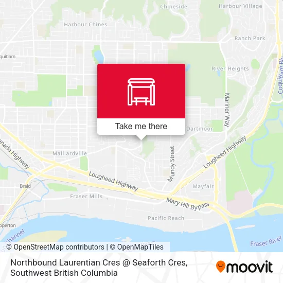 Northbound Laurentian Cres @ Seaforth Cres map