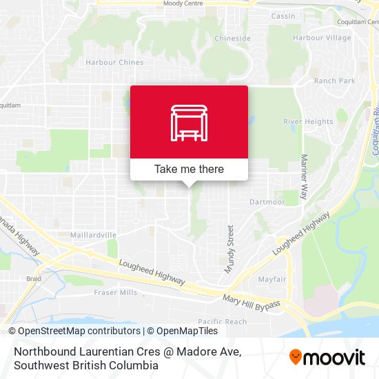 Northbound Laurentian Cres @ Madore Ave map