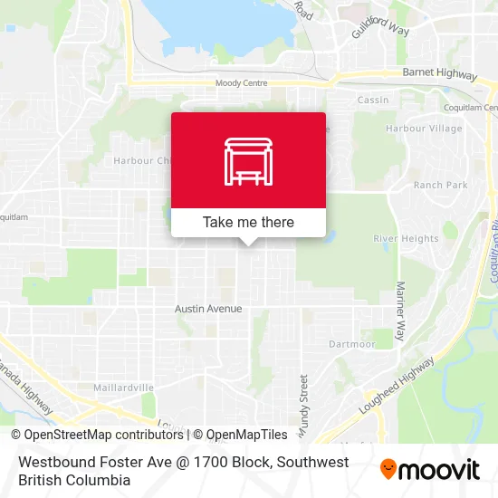 Westbound Foster Ave @ 1700 Block map