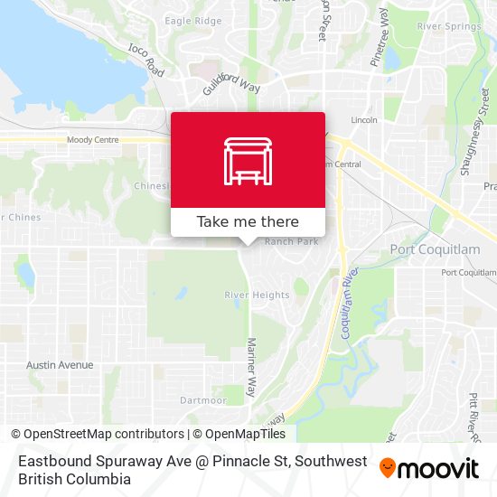 Eastbound Spuraway Ave @ Pinnacle St map