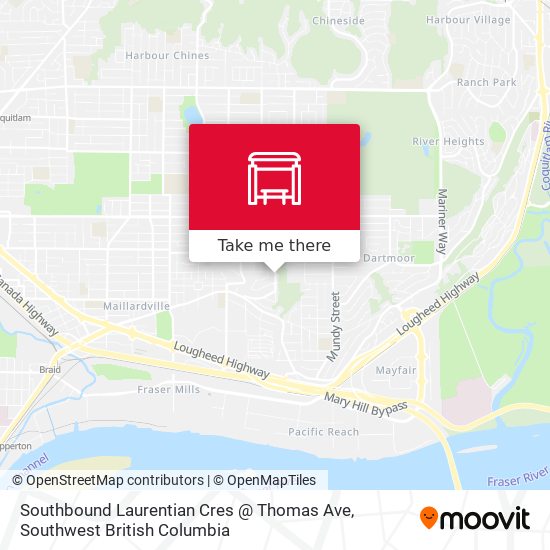 Southbound Laurentian Cres @ Thomas Ave plan