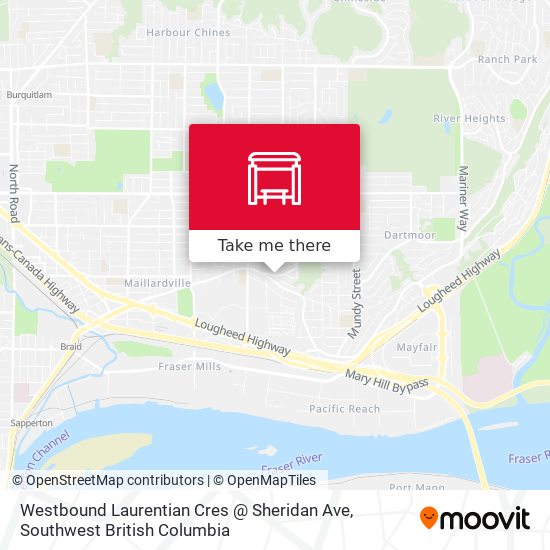 Westbound Laurentian Cres @ Sheridan Ave plan
