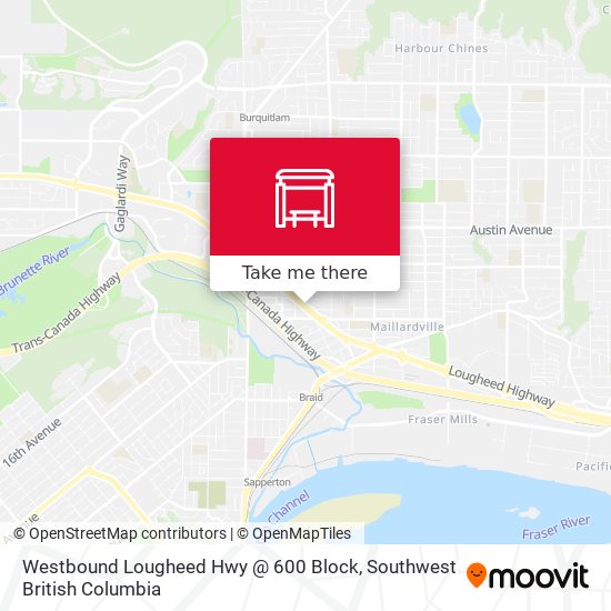 Westbound Lougheed Hwy @ 600 Block plan