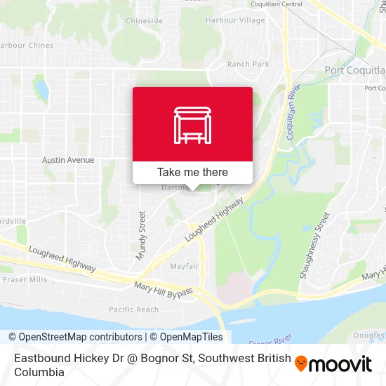 Eastbound Hickey Dr @ Bognor St map