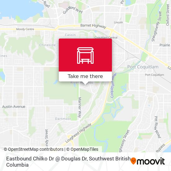 Eastbound Chilko Dr @ Douglas Dr map