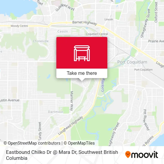 Eastbound Chilko Dr @ Mara Dr map