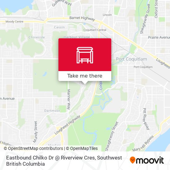 Eastbound Chilko Dr @ Riverview Cres map