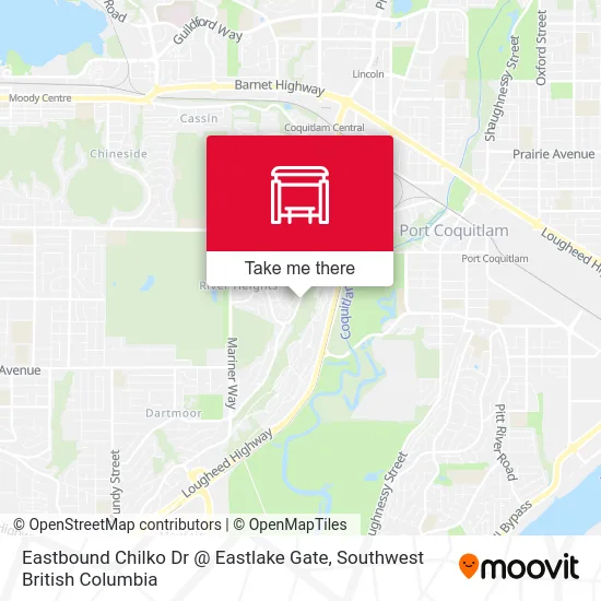 Eastbound Chilko Dr @ Eastlake Gate map