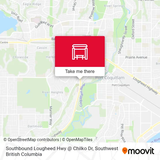 Southbound Lougheed Hwy @ Chilko Dr map