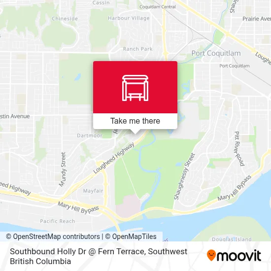 Southbound Holly Dr @ Fern Terrace map