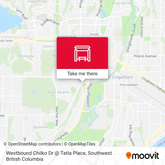Westbound Chilko Dr @ Tatla Place map