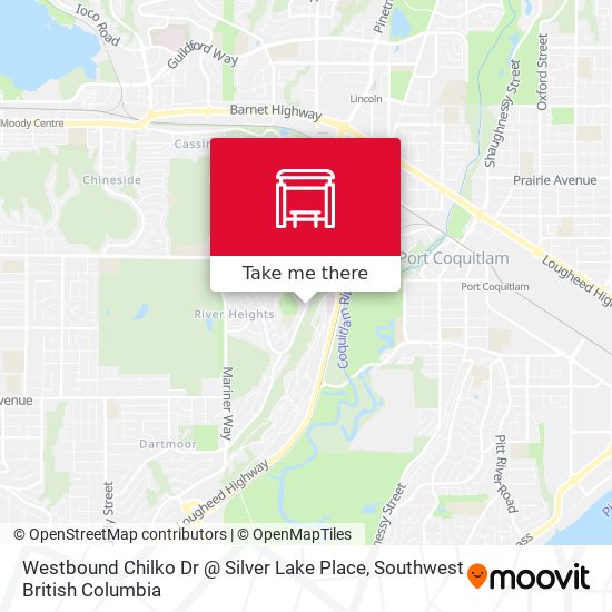 Westbound Chilko Dr @ Silver Lake Place map