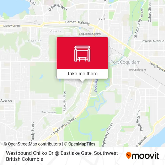 Westbound Chilko Dr @ Eastlake Gate map