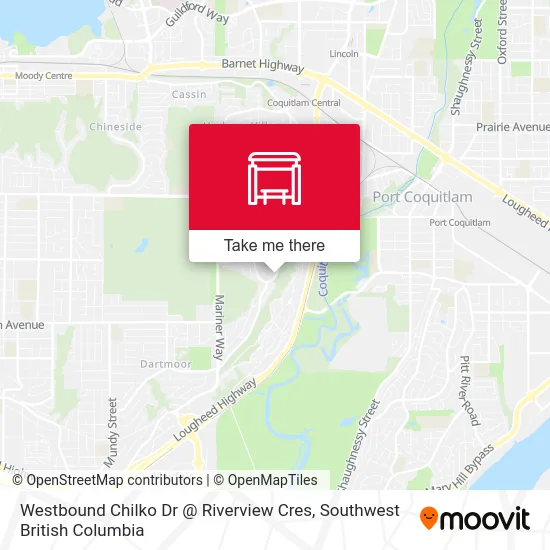 Westbound Chilko Dr @ Riverview Cres map