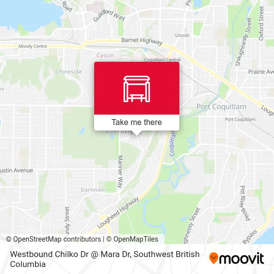 Westbound Chilko Dr @ Mara Dr map