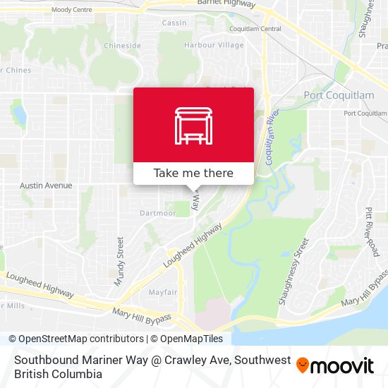 Southbound Mariner Way @ Crawley Ave map