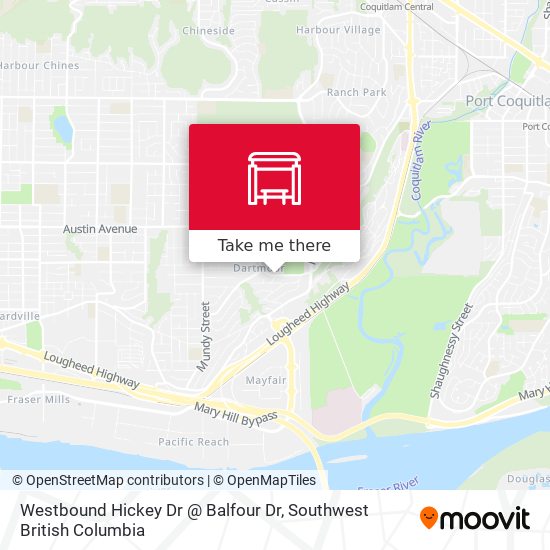 Westbound Hickey Dr @ Balfour Dr map