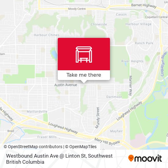 Westbound Austin Ave @ Linton St plan