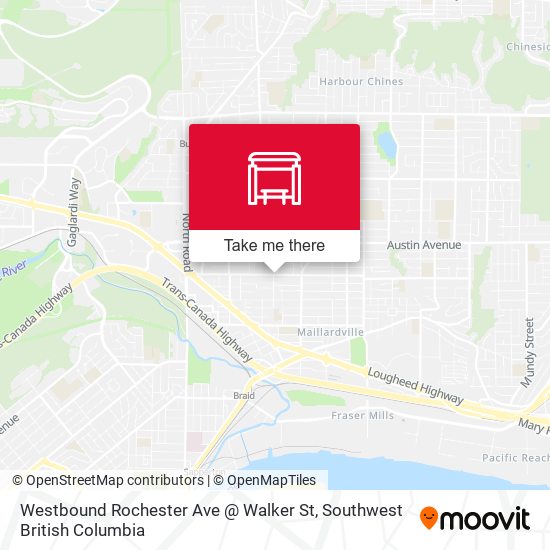 Westbound Rochester Ave @ Walker St plan