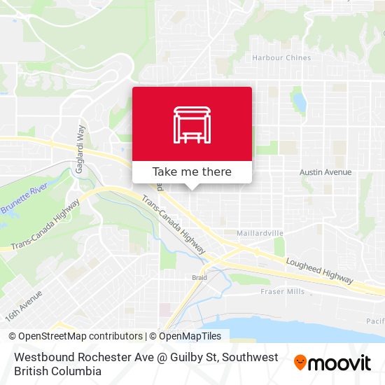 Westbound Rochester Ave @ Guilby St plan