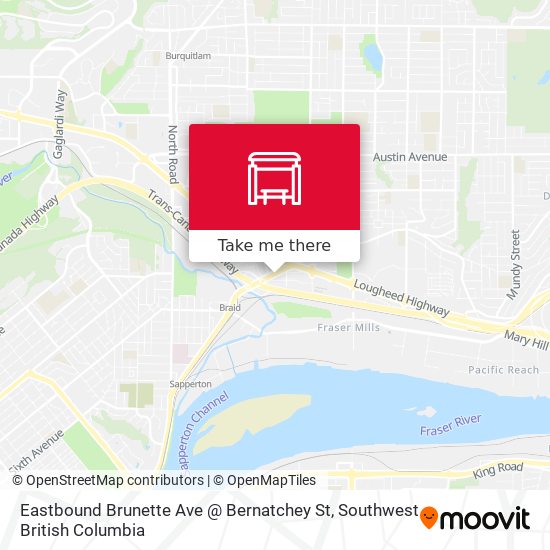 Eastbound Brunette Ave @ Bernatchey St plan