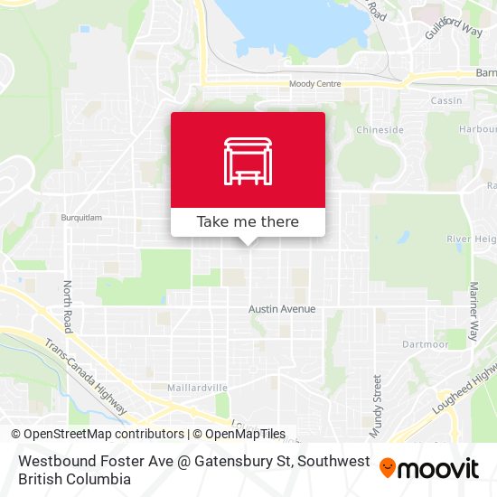 Westbound Foster Ave @ Gatensbury St map