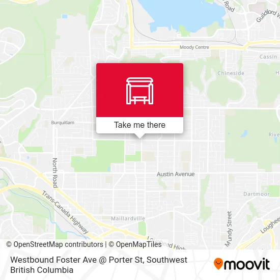 Westbound Foster Ave @ Porter St map