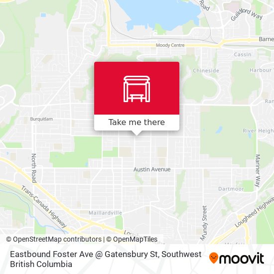 Eastbound Foster Ave @ Gatensbury St map