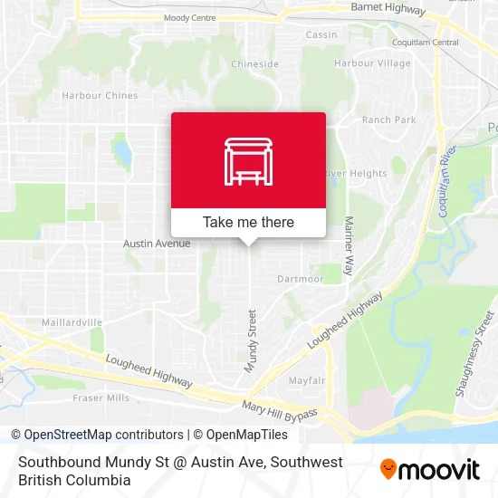 Southbound Mundy St @ Austin Ave map