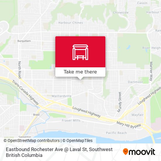 Eastbound Rochester Ave @ Laval St plan