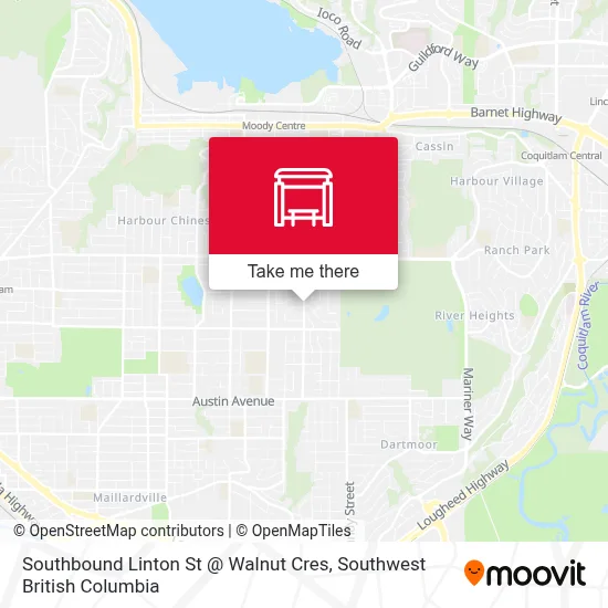 Southbound Linton St @ Walnut Cres map