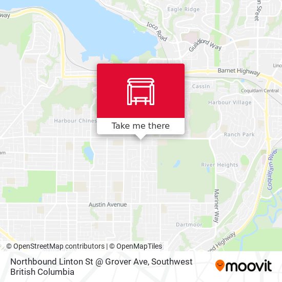 Northbound Linton St @ Grover Ave map