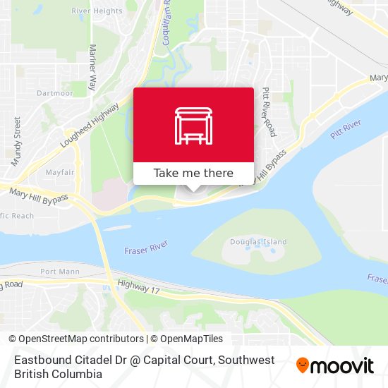 Eastbound Citadel Dr @ Capital Court map