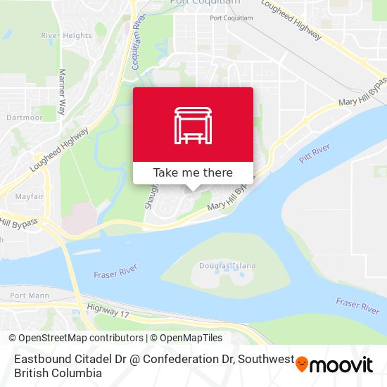 Eastbound Citadel Dr @ Confederation Dr map