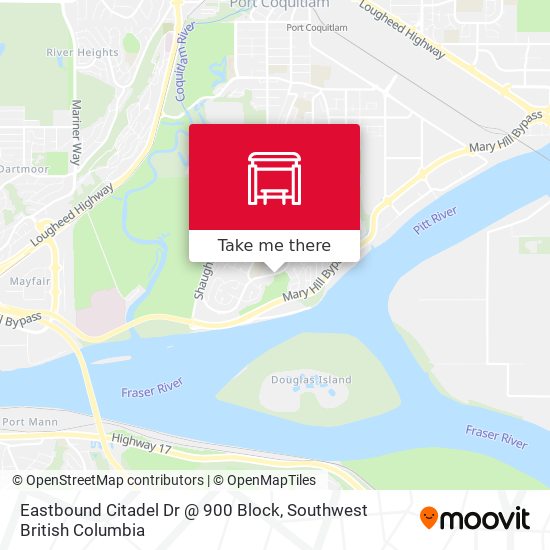 Eastbound Citadel Dr @ 900 Block map
