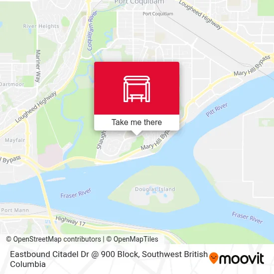 Eastbound Citadel Dr @ 900 Block map