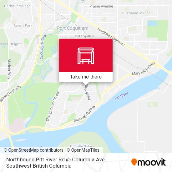 Northbound Pitt River Rd @ Columbia Ave map