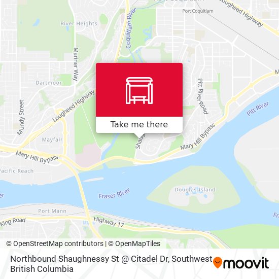 Northbound Shaughnessy St @ Citadel Dr map