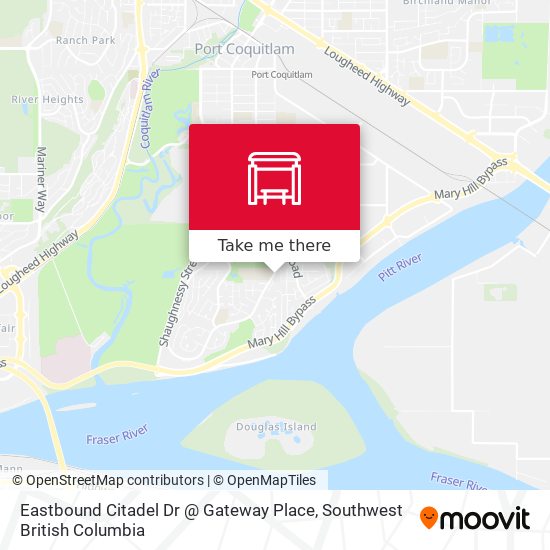 Eastbound Citadel Dr @ Gateway Place map