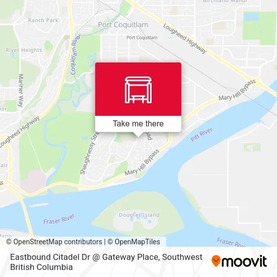 Eastbound Citadel Dr @ Gateway Place map