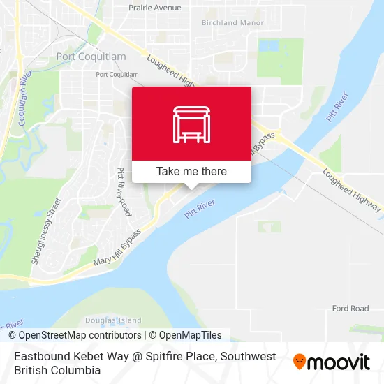 Eastbound Kebet Way @ Spitfire Place map