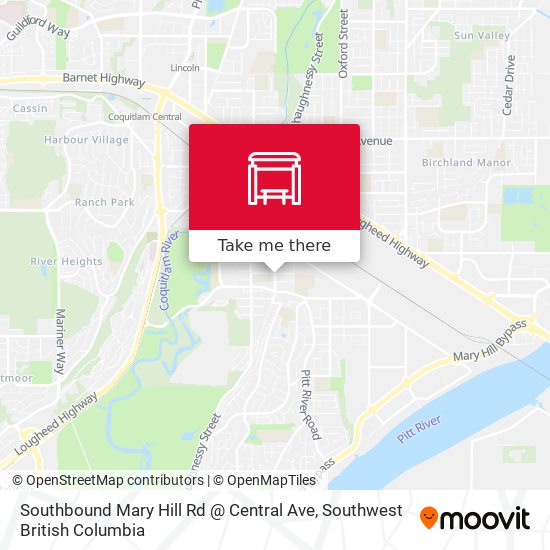 Southbound Mary Hill Rd @ Central Ave map