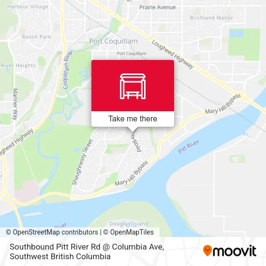 Southbound Pitt River Rd @ Columbia Ave map